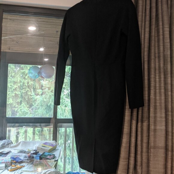 NWT Max Mara black wool dress size IT42 or US6 - Picture 2 of 3